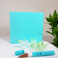 Lotus Serenity · Green Liuli Lotus Incense Holder