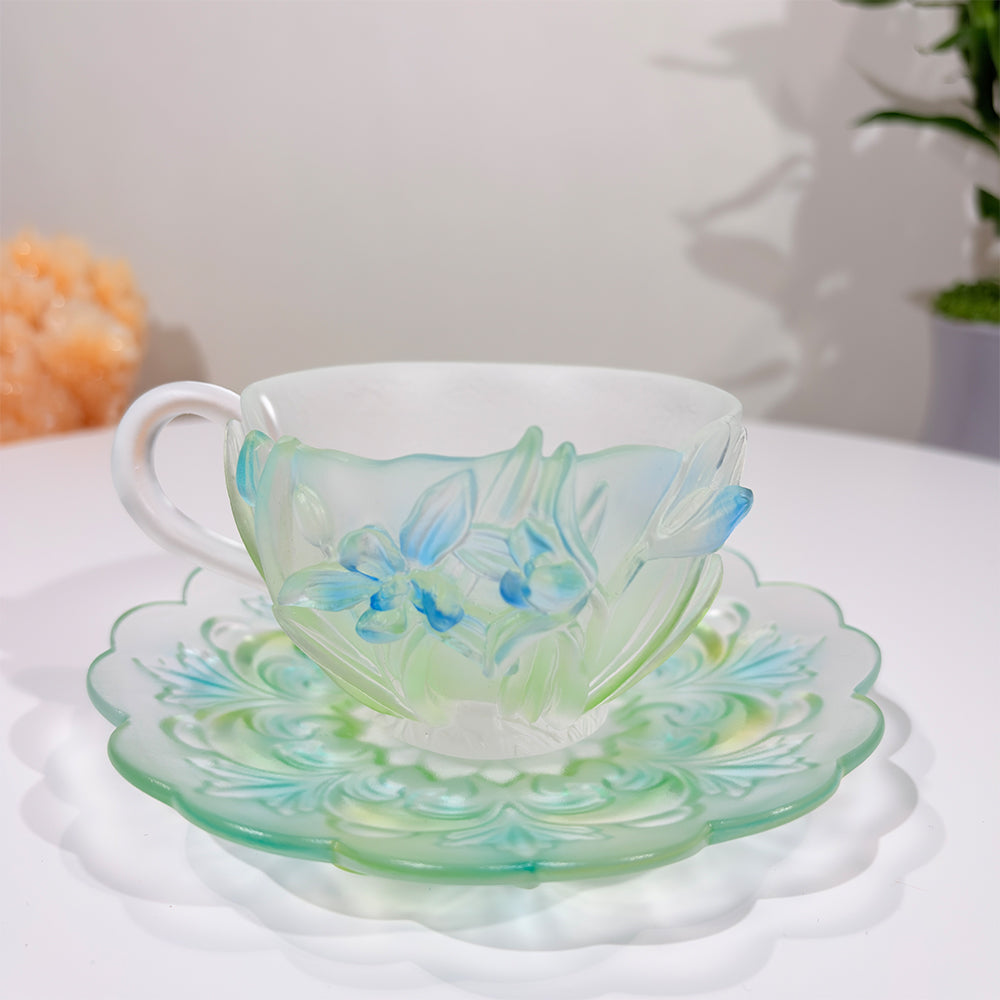 Twelve Flower Goddesses Cup – January Orchid – Xie Daoyun 謝道韞