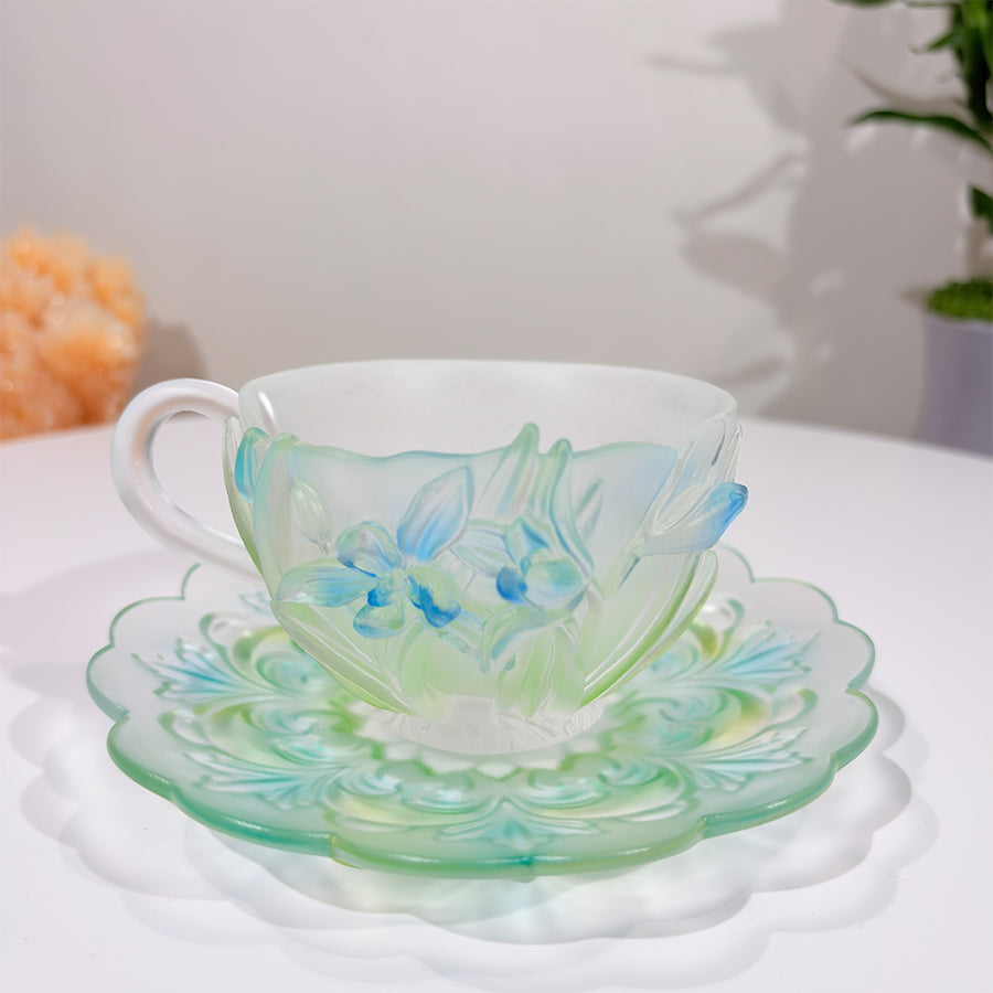 Twelve Flower Goddesses Cup – January Orchid – Xie Daoyun 謝道韞
