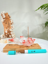 Lotus Serenity · Pink Liuli Lotus Incense Holder