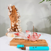 Lotus Serenity · Pink Liuli Lotus Incense Holder