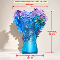 Azure Orchid · Blue Liuli Orchid Vase