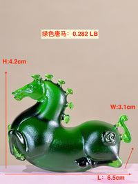Little Horses · Emerald Green Liuli Sculpture
