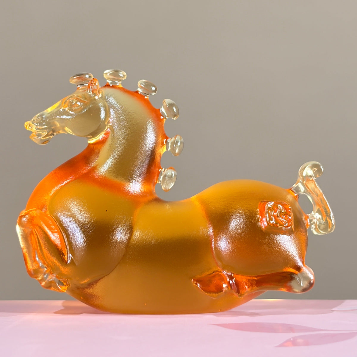 Little Horses · Golden Amber Liuli Sculpture