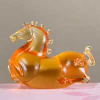 Little Horses · Golden Amber Liuli Sculpture