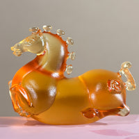Little Horses · Golden Amber Liuli Sculpture