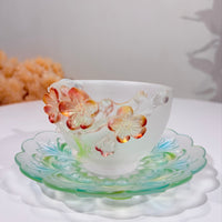 Twelve Flower Goddesses Cup – February Plum Blossom – Jiang Caiping (Consort Mei) 江采蘋（梅妃）