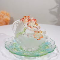 Twelve Flower Goddesses Cup – February Plum Blossom – Jiang Caiping (Consort Mei) 江采蘋（梅妃）