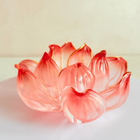 Lotus Serenity · Red Liuli Lotus Incense Holder