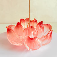 Lotus Serenity · Red Liuli Lotus Incense Holder