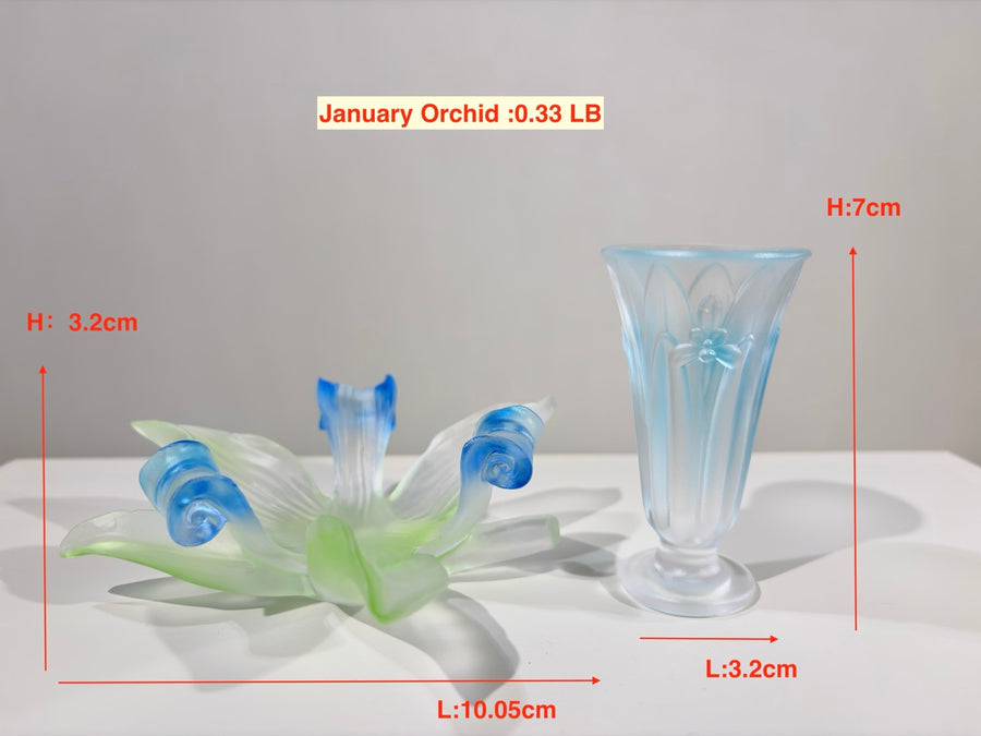 Twelve Flower Goddesses · Blossom Wine Collection January Orchid · Li Qingzhao 李清照