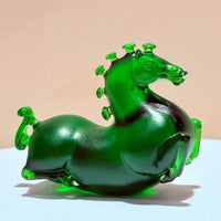 Little Horses · Emerald Green Liuli Sculpture