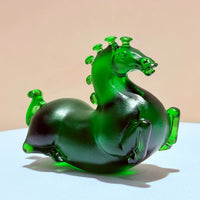 Little Horses · Emerald Green Liuli Sculpture