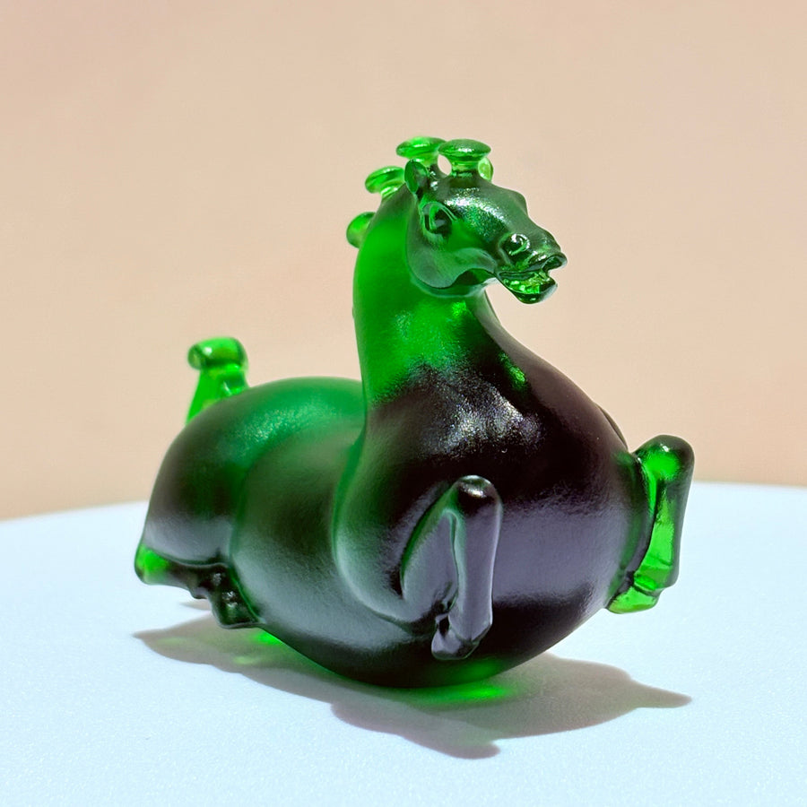 Little Horses · Emerald Green Liuli Sculpture