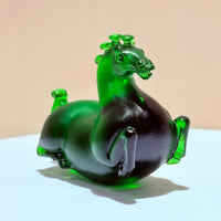 Little Horses · Emerald Green Liuli Sculpture