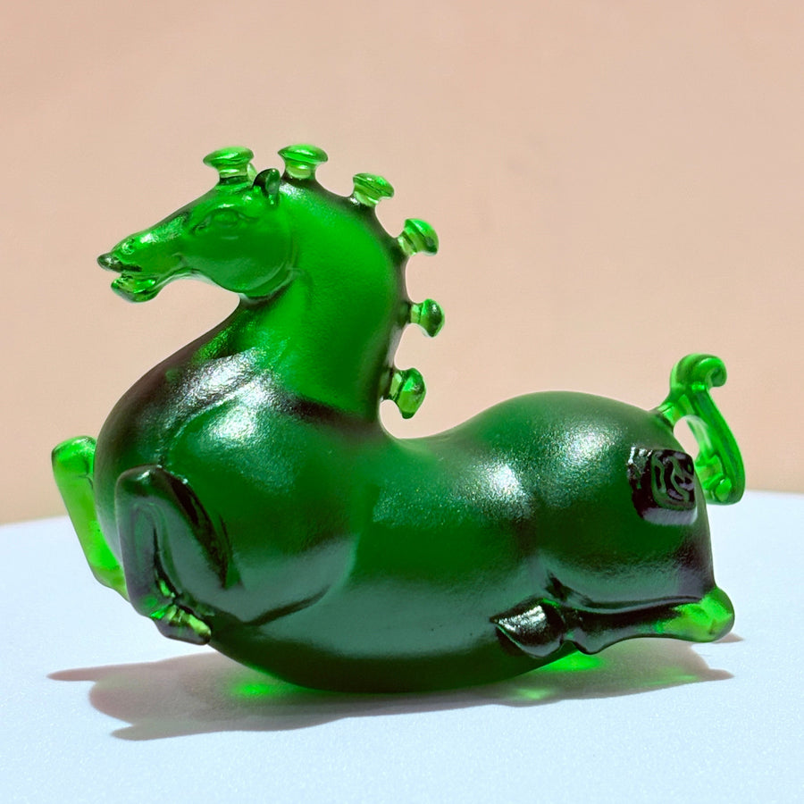 Little Horses · Emerald Green Liuli Sculpture