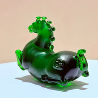 Little Horses · Emerald Green Liuli Sculpture