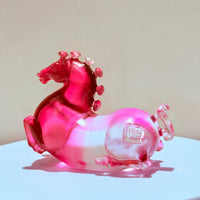 Little Horses · Rose Pink Liuli Sculpture