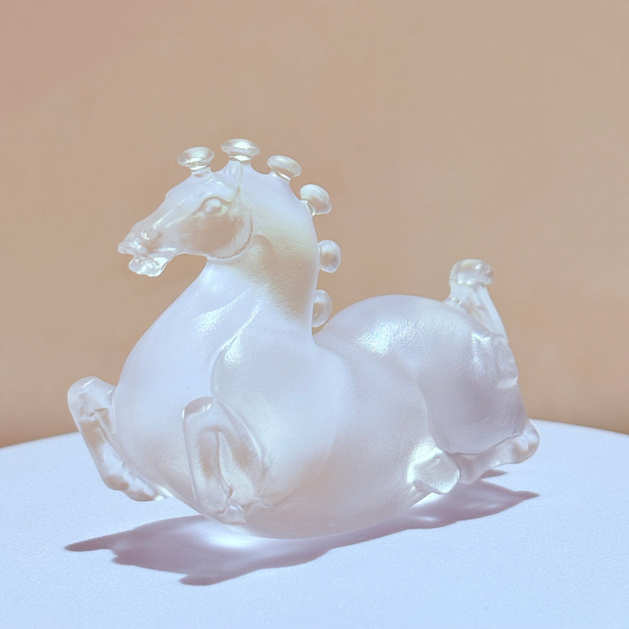 Little Horses · Pearl White Liuli Sculpture