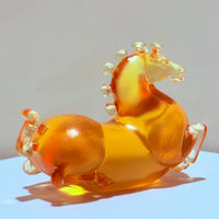 Little Horses · Golden Amber Liuli Sculpture