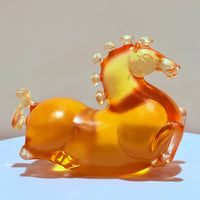 Little Horses · Golden Amber Liuli Sculpture