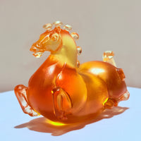 Little Horses · Golden Amber Liuli Sculpture