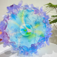 Azure Orchid · Blue Liuli Orchid Art Bowl