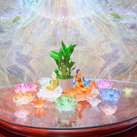 Lotus Serenity · Blue Liuli Lotus Incense Holder
