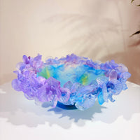 Azure Orchid · Blue Liuli Orchid Art Bowl
