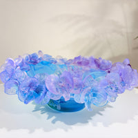 Azure Orchid · Blue Liuli Orchid Art Bowl