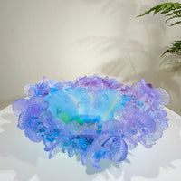 Azure Orchid · Blue Liuli Orchid Art Bowl