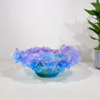 Azure Orchid · Blue Liuli Orchid Art Bowl