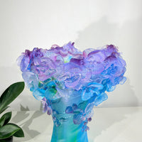 Azure Orchid · Blue Liuli Orchid Vase