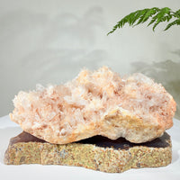 Natural Peach Crystal Cluster · One-of-a-Kind Mineral Specimen