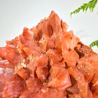 Natural Red Calcite Crystal Cluster · One-of-a-Kind Formation