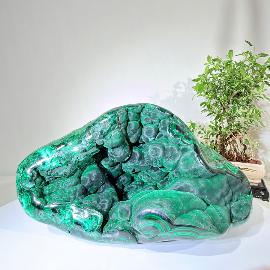 Natural Malachite · One-of-a-Kind Sculptural Mineral Specimen