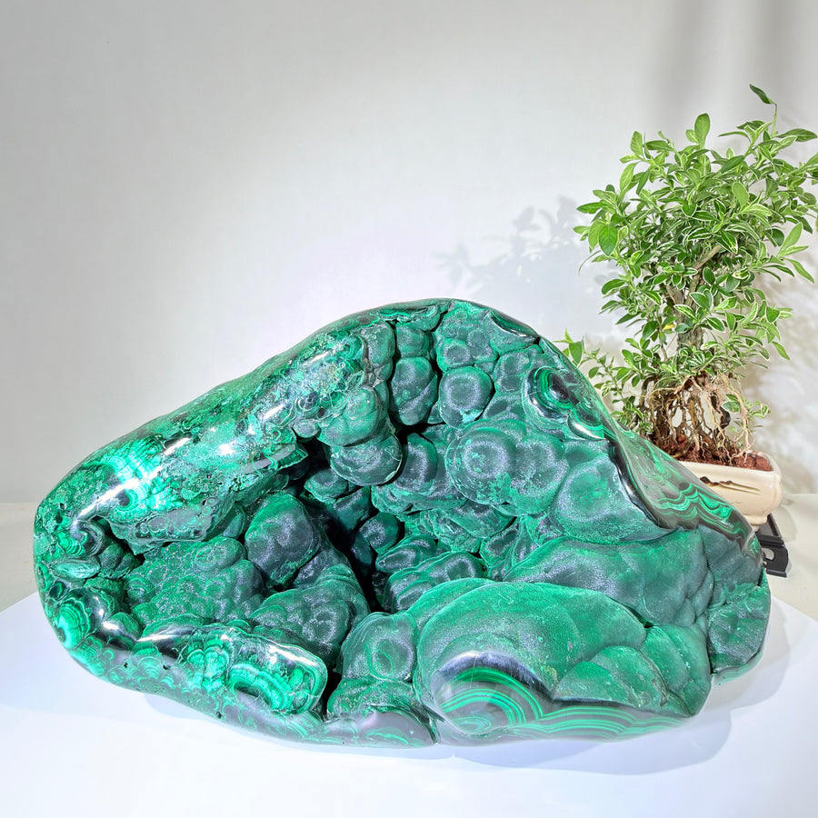 Natural Malachite · One-of-a-Kind Sculptural Mineral Specimen