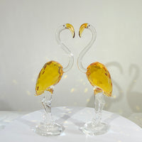 Two Flamingos, The Golden Grace of a Gentleman