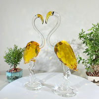 Two Flamingos, The Golden Grace of a Gentleman