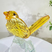 Five Blessings, One Flourishing Tree · K9 Crystal Birds