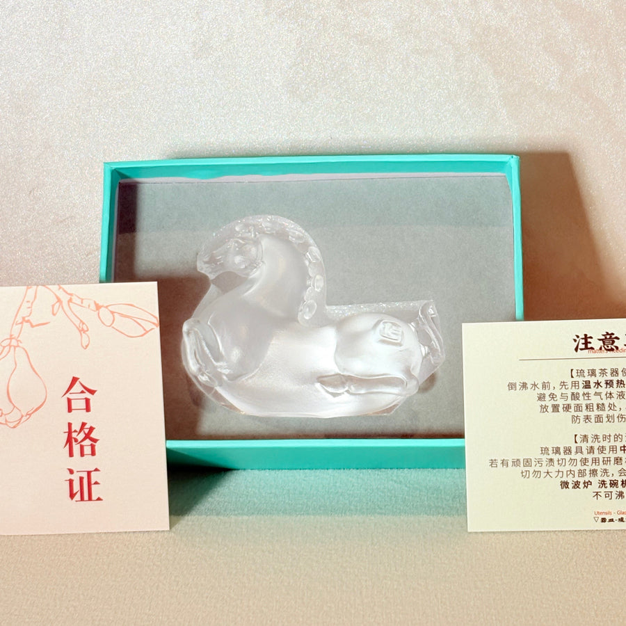 Little Horses · Pearl White Liuli Sculpture