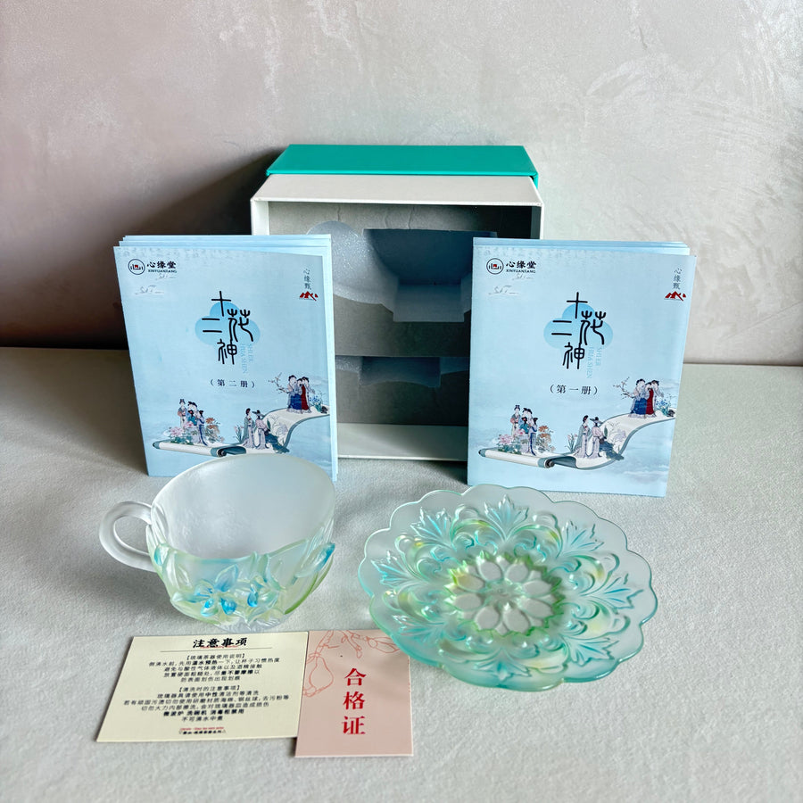 Twelve Flower Goddesses Cup – January Orchid – Xie Daoyun 謝道韞