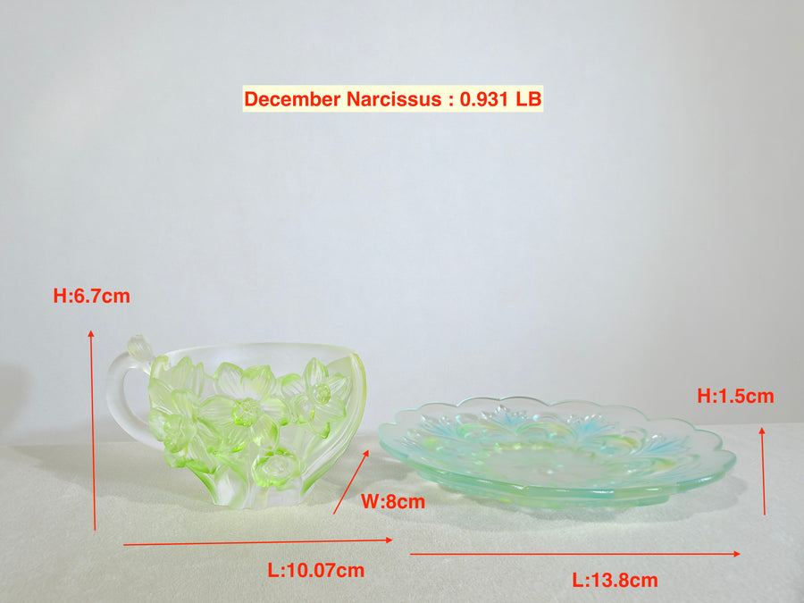 Twelve Flower Goddesses Cup – December Narcissus – Luo Shen (Mi Fei) 洛神（宓妃）