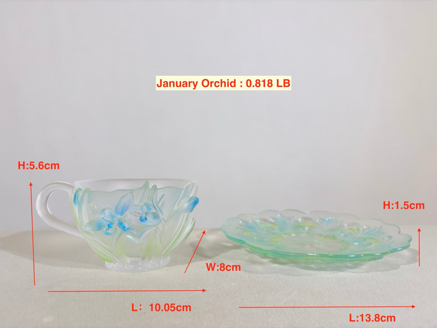 Twelve Flower Goddesses Cup – January Orchid – Xie Daoyun 謝道韞