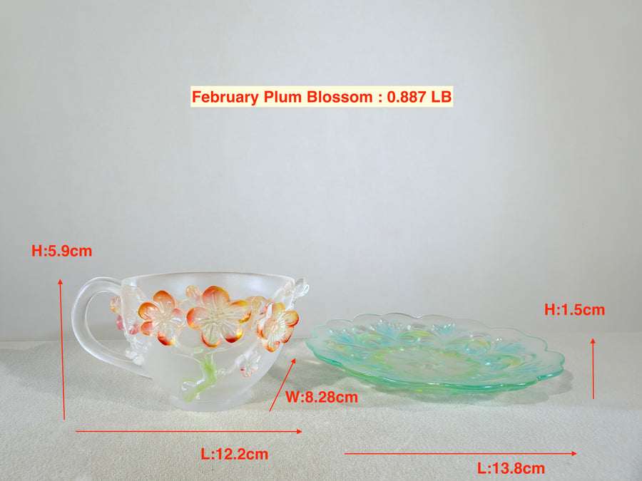 Twelve Flower Goddesses Cup – February Plum Blossom – Jiang Caiping (Consort Mei) 江采蘋（梅妃）