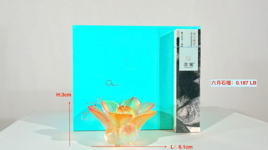 Twelve Flower Goddesses Incense Holder · June Pomegranate Blossom · Zhong Wuyan · 鍾無艷