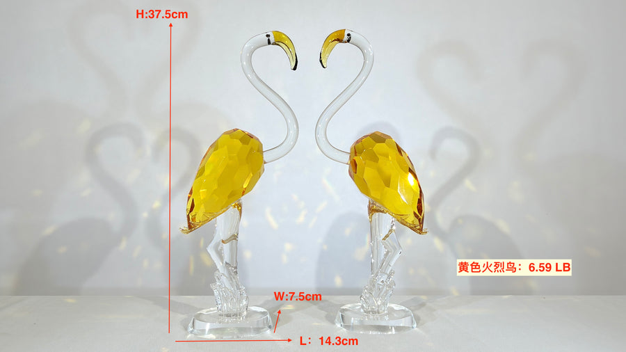 Two Flamingos, The Golden Grace of a Gentleman