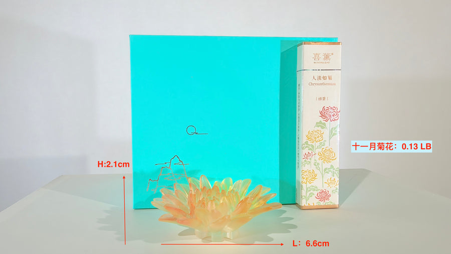 Twelve Flower Goddesses Incense Holder · November Chrysanthemum · She Saihua · 佘賽花