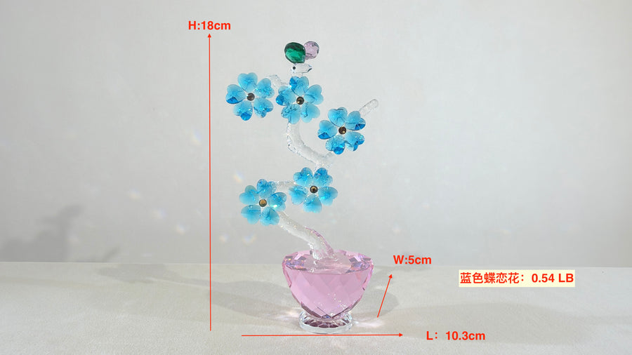 Plum Blossom · Grace Through Winter · K9 Crystal Sculpture
