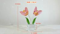 Tulips · The Grace of Quiet Blooming · K9 Crystal Sculpture